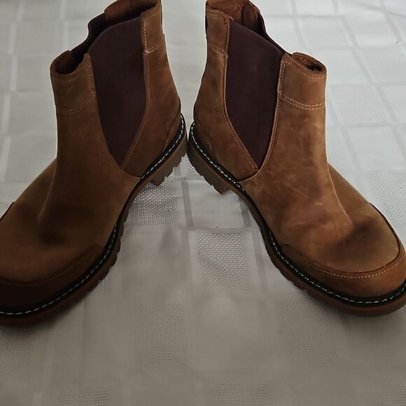 Brown Leather Ankle Waterproof Boots - Picture 8 of 16